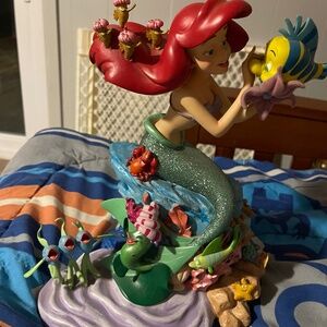 RARE Disney Parks The Little Mermaid Ariel 12" Statue Figure by Costa Alavezos